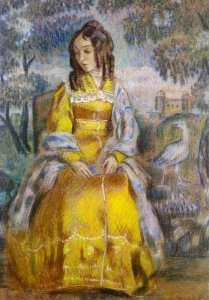 Lady Seated, with a Tapestry in the Background, 1903.