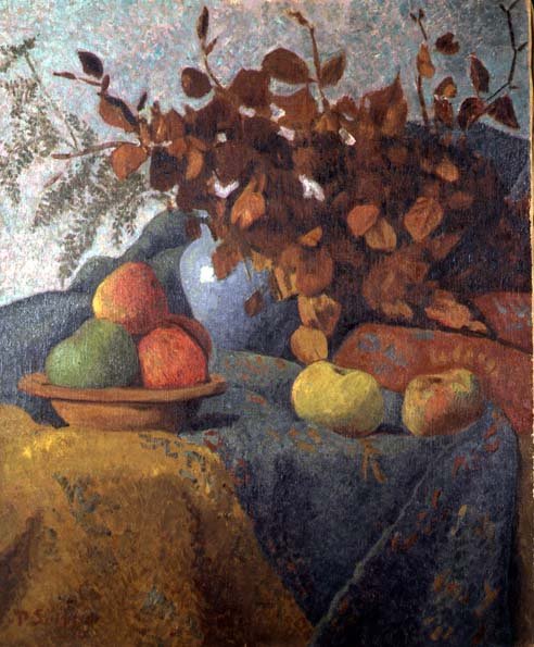 Still Life of Apples and Autumn Leaves, 1910