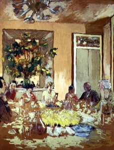 The Dining Room at Chateau de Clayes, 1938