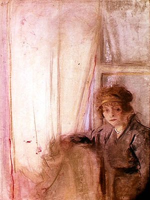 Woman Leaning by a Window