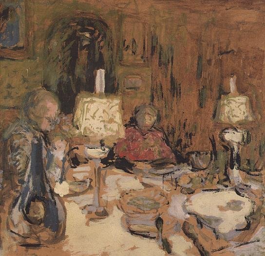 The Dinner with Two Lamps, rue de Calais, 1913