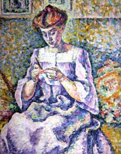 Woman Crocheting, 1908