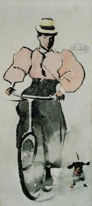 Girl on a Bicycle, c.1896