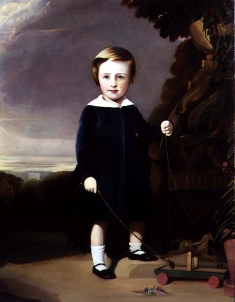 Portrait of a Child with a Wooden Top