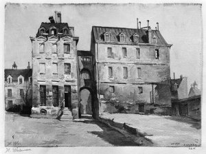 View of the Maternite Port-Royal, the entrance vault, 1905