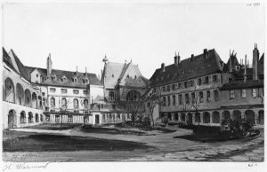 View of the Maternite Port-Royal, the cloister, 1905