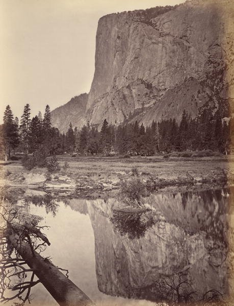 Mirror view of El Capitan, Yosemite, USA, 1872