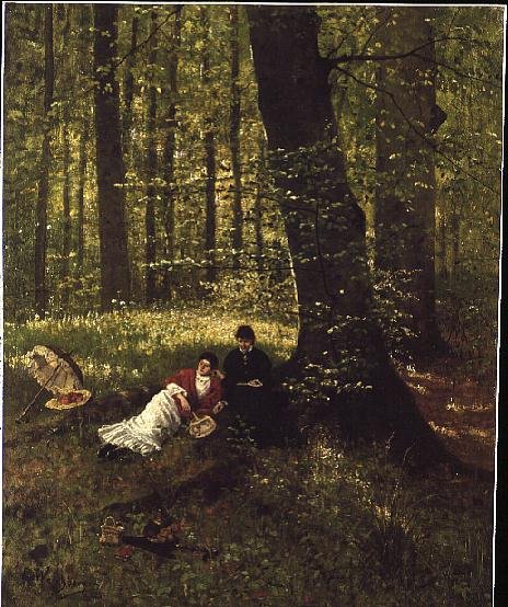 Reading in the Woods