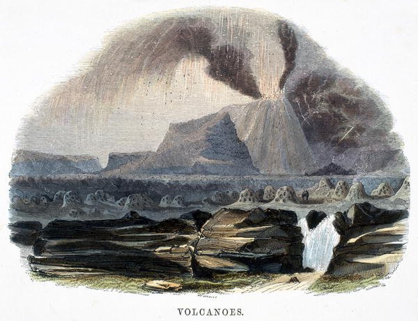 Volcanoes, from Phenomena of Nature, 1849