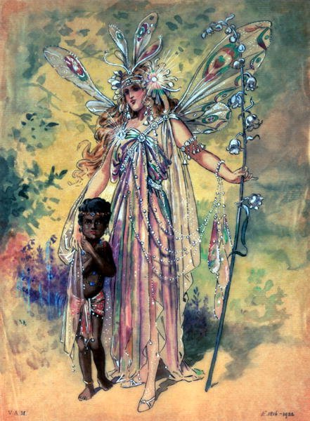 Titania, costume design for 