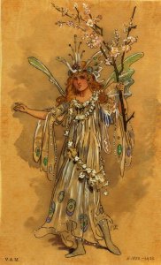 A Fairy, costume design for A Midsummer Nights Dream, produced by R. Courtneidge at the Princes Theatre, Manchester 2