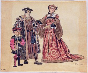 Rosalind and the Old Duke, costume design for 