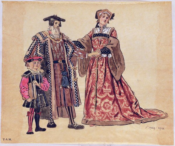 Rosalind and the Old Duke, costume design for 