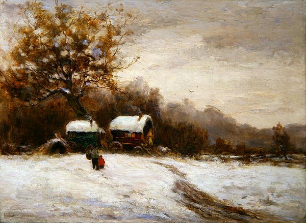 Gypsy Caravans in the Snow