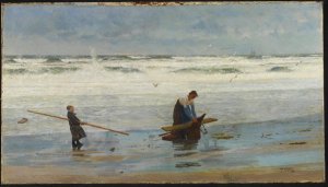 Gathering Driftwood, Holland, 1877