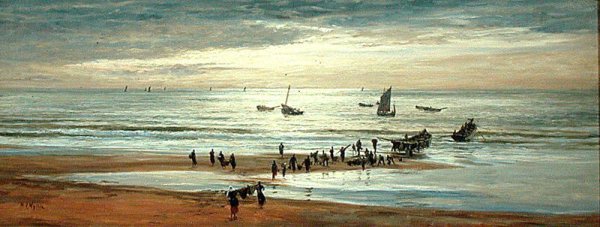 Beach Scene on the North Coast of France