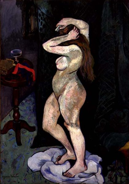 Nude Arranging her Hair, c.1916