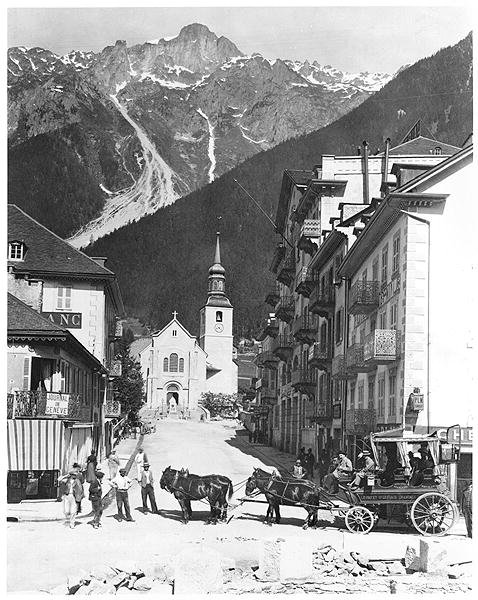 Church and Square at Chamonix, c.1900