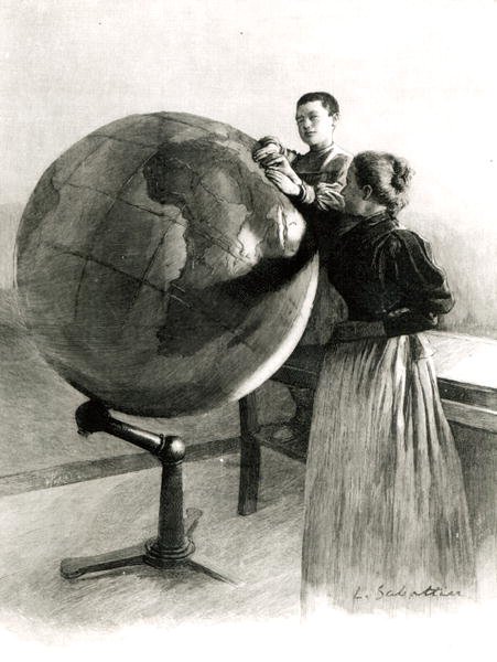 Geography Lesson at the Braille Institute, from LIllustration, 18th September 1897