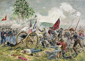 Picketts Charge, Battle of Gettysburg in 1863