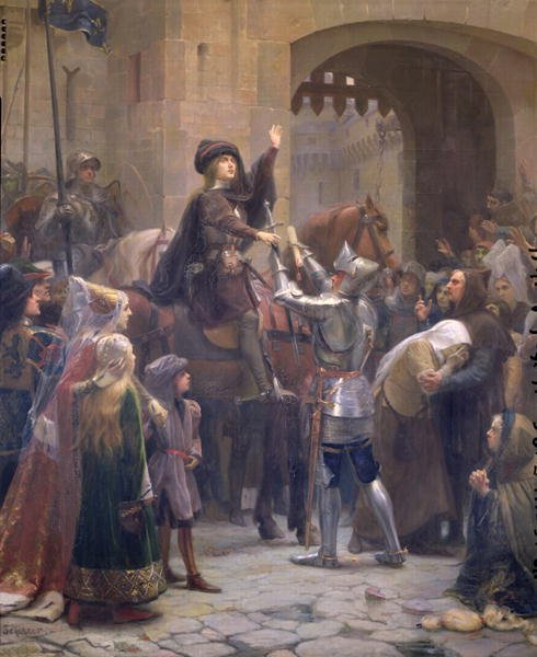 Joan of Arc 1412-31 Leaving Vaucouleurs, 23rd February 1429