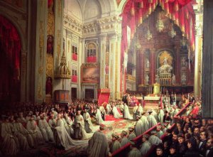 Investiture of King Alfonso XII 1857-85 as Grand Master of the Military Orders