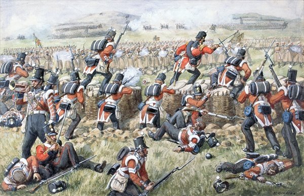 The 23rd Regiment Royal Welsh Fusiliers at the Battle of the Alma on 20th September, 1854