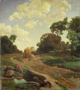 Landscape with Haywagon, c.1858