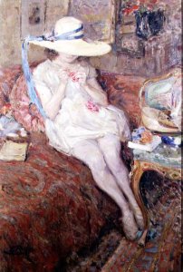 Young Girl in a Straw Hat, 1921