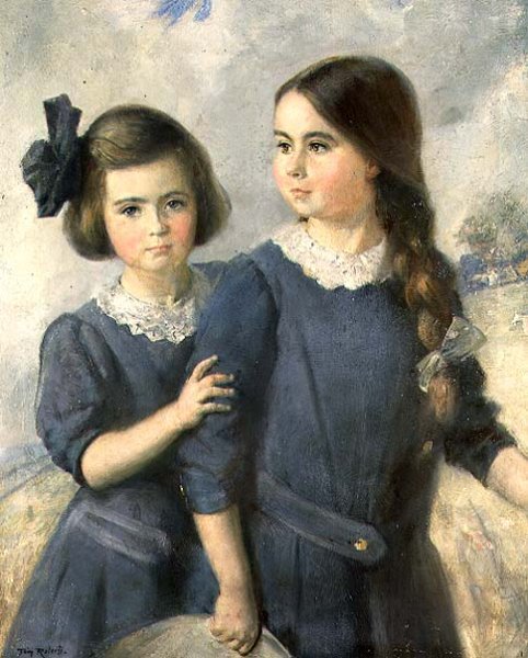 Portrait of Gwynneth and Norah Langton Thompson