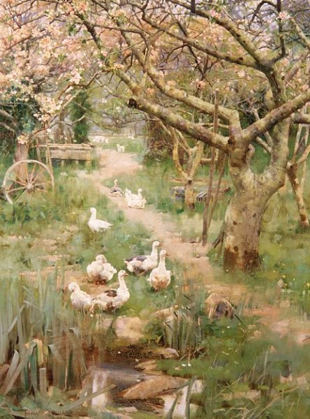 In a Cornish Orchard, 1893