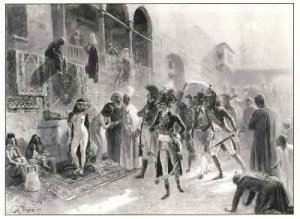 Napoleon Bonaparte 1769-1821 Visiting a Slave Market in Cairo 1911