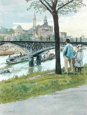 The Trocadero and the Pont de Passy from Paris Illustre