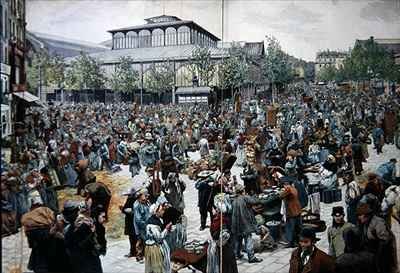 The Market at Les Halles 1888