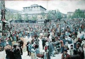 View of Les Halles 1885