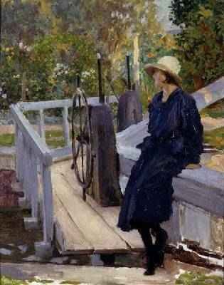 Girl by a Lock