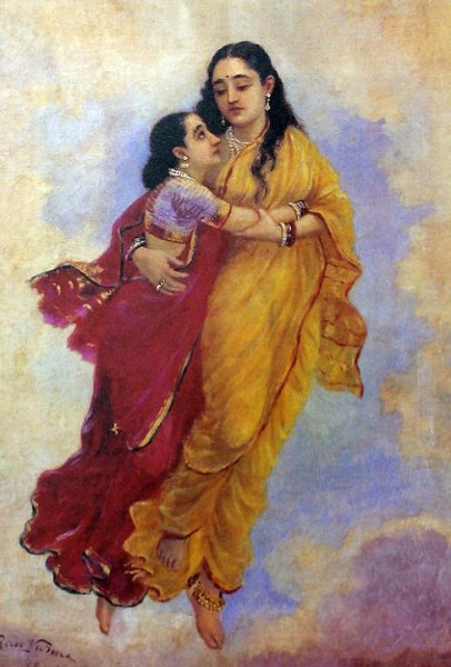 Menaka and Sakunthala