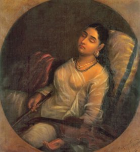 Lady Resting on the Pillow