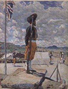 A Sikh Sentry Fort Johnston Nyasaland