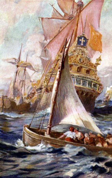 An Attack on a Spanish Galleon