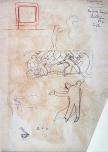 Study of Dancers for the Cave of the Golden Calf