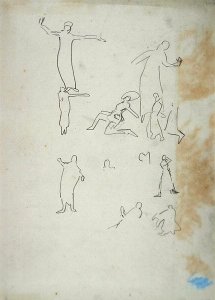 Study of Dancers for the Cave of the Golden Calf 2