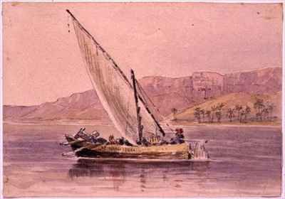 Market boat at Minya Egypt