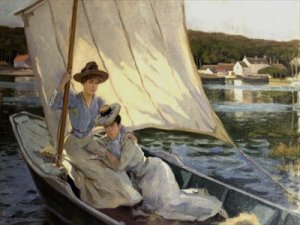 Ladies in a Sailing Boat