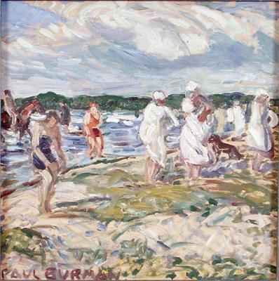 Swimmers on the Beach at Pelgurand