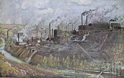 Forges and steelworks at Freiberg, Saxony