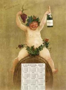 Promotional Calendar for Pfungst Freres Champagne