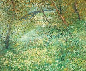 Banks Of The Seine With Pont De Clichy In The Spring