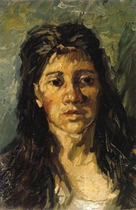 Head Of A Woman With Her Hair Loose