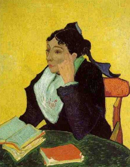 LArlesienne: Madame Ginoux With Books